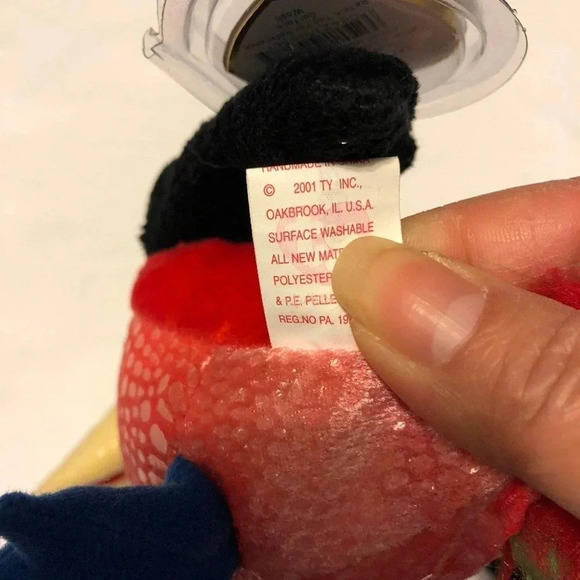 Vintage Ty Beanie Babies Frills the Parrot 2001 - Picture 3 of 6